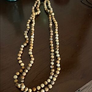 Pretty Bird Earthy Tones Beaded Necklace